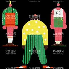 潮流创意动漫人物抽象插画设计  - 源文件下载【酷图网】潮流,创意,动漫,人物,抽象,插画,设计,