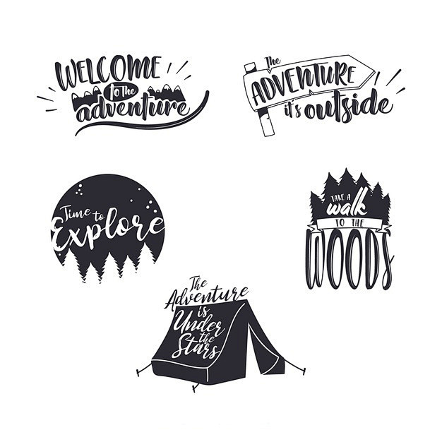 露营，探险旅游logo标志矢量图素材