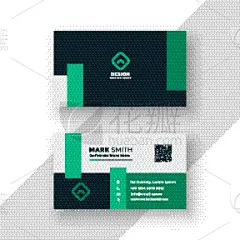 专业人员,模板,现代,名片,品牌名称,创造力,商务,高雅,计划书,几何形状
