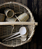 Japanese bamboo baskets