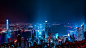 夜景 太平山 维港 香港