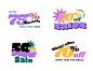Colorful sale label collection