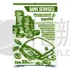 银行业,矢量,金融,市场营销,商务,传单,背景,绘画插图,皮革