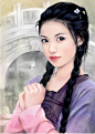 古风 手绘 女子