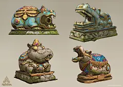 {西方系列}欧美卡通场景设计（物件设计，规划）...