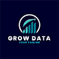 手绘数据分析logo标志矢量图素材