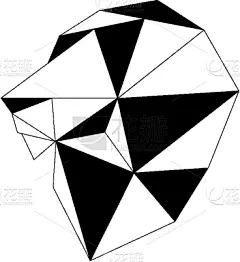 狮子,低多边形效果 ,抽象,图标,可爱的,商务,几何形状,野生动物,模板