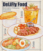 手绘菜单手绘美食手绘西餐海报