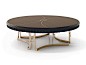 Round wooden coffee table 7038 | Coffee table by Carpanese Home