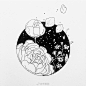一组黑白插画~ 
ins：tamfarrell ​（转）via @ins插画 ​ ​​​​