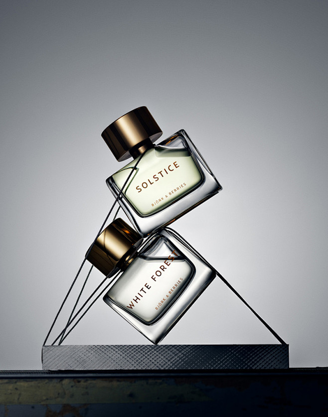 two perfume bottles ...