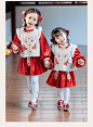 旗铂拜年服女童冬季儿童汉服中国风唐装兔年古装过年女宝宝新年装-tmall.com天猫