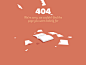 趣味十足的404网页动图（来源dribbble.com/search?q=404）