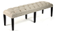 Lindy Chinchilla Bench traditional bedroom benches