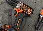 BLACK+DECKER - 20v Compact Drill Family : New 20v Drill Range for BLACK+DECKER. The core products in this range are the single-speed and 2-speed drill/drivers which set the stage for all other variants for different regions and retail outlets. The goal of