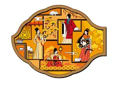 四季窗景十二花令插画创作习作绿豆君mungbean - 原创作品 -  