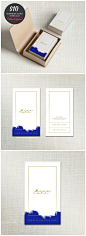 Elegant painted business card template - Make it yours!: 