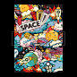 创意科幻卡通星球宇宙卫星火箭街头插画涂鸦图案矢量包装设计素材-淘宝网