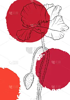 环境,直的,植物群,涂料,春天,夏天,草图,绘制,花