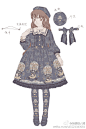 @Lo娘脑洞小天坑_lolita <a class="text-meta meta-tag" href="/search/?q=天坑娘1月命题">#天坑娘1月命题#</a> ~夜空旅行者~柄图的内容是小兔子们【在哪啊。】乘着热气球在梦中旅行梦之国w。感觉水手领能体现出旅行者主题就画了水手领OP XD ​​​​
