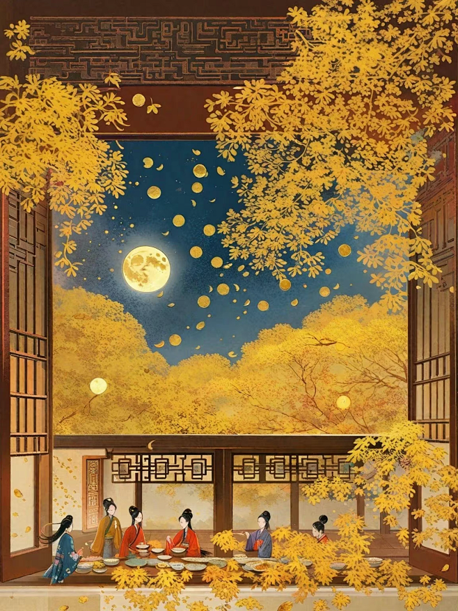 赏月～｜图/丁小兮