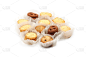 饼干,美味,糖,白色背景,分离着色,麦片,水平画幅,无人,小吃,特写