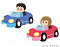 ゴーカートに乗る子供 95352507