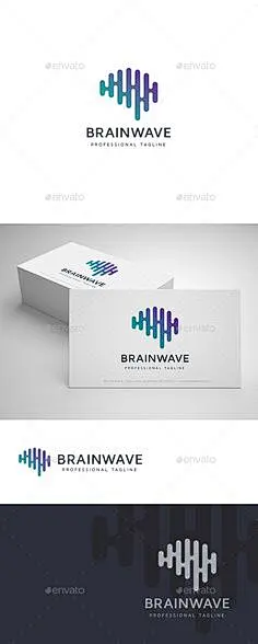 Brain Wave Logo Template Vector EPS, AI Illustrator. Download