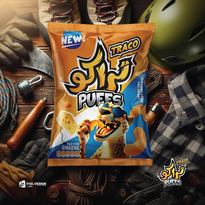 chips Puffs Packaging Graphic Designer branding fael design studio iraq ...