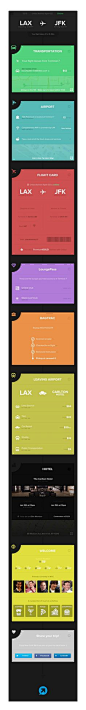 Flight application interface design flat flat design ...