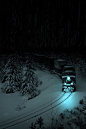 Snow Train, Alberta, Canada