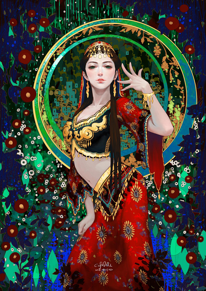 Xinjiang Dancer, Cas...