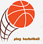 创意动感篮球标志图标 页面网页 平面电商 创意素材