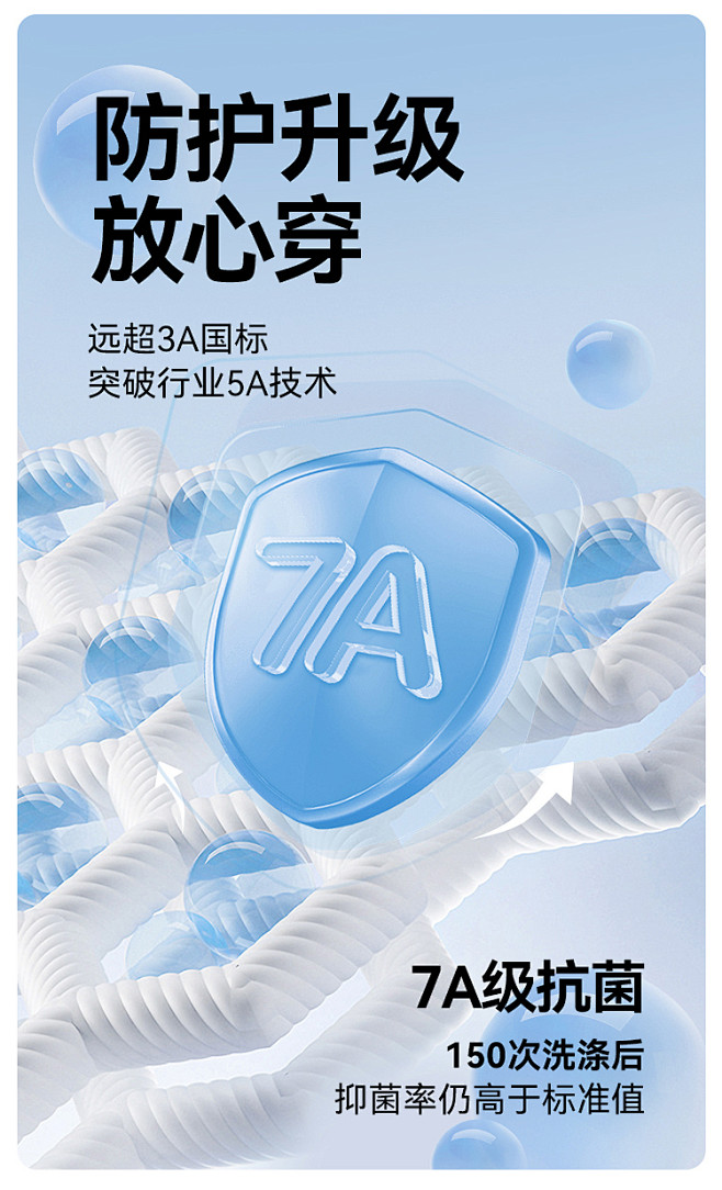 【7A抗菌】7条三福2024新款夏轻薄凉...