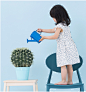 All Blu幼岚 日本进口面料纯亚麻荷叶边大女儿童短袖连衣裙子夏装-tmall.com天猫