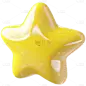 通用3D立体黄色星星元素贴纸