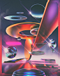 3dart 80s cinema 4d collage grunge punk Retro retrowave Synthwave vatash