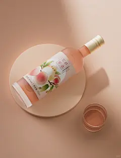 清爽果酒插画｜蜜桃、青梅果酒包装 - 小红书