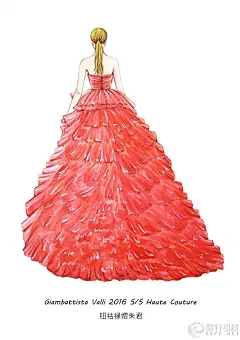 水彩手绘2016春夏高定 - 服装画/服装设计手稿 - 穿针引线服装论坛