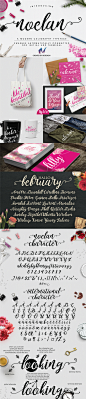 NOELAN : Noelan Script is a modern calligraphy typeface from Ndroadv.  It features a 
very clean and modern design.  Noelan includes many alternates for easy 
mixing & matching and also has international characters!  - Free for 
Personal & Commerc