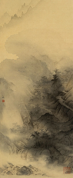 花间晓梦采集到画-山水