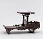 62x28x36cm【十七世纪 宫廷黑地彩漆皮球花纹博古架】拍卖品_图片_价格_鉴赏_古典家具其它_雅昌艺术品拍卖网