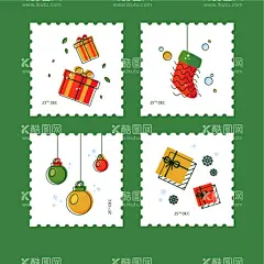 卡通圣诞节邮票  - 源文件下载【酷图网】圣诞节邮票,节日贴图,邮票收藏,圣诞邮票,卡通,手绘