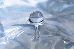 水滴碰撞形成金属背景