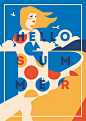 Summer Time！来自俄罗斯 Alexander Baidin 的夏天插画海报设计。 ​​​​