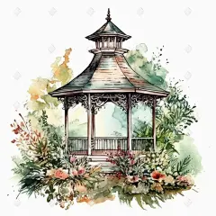Midjourney_Prompts__fifkata84_vintage_old_gazebo_on_garden_of_flowers_and_tress_wat_9cc5ce6f-0515-4b51-a322-c7b01616c475_xpanx