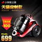 小狗吸尘器家用强力无耗材 超静音 大吸力小型除螨吸尘机D-9002-tmall.com天猫