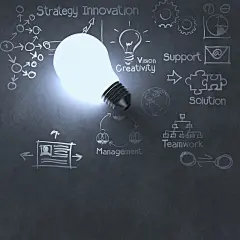 创意商务系统分析图背景