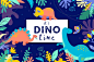 可爱的恐龙插图设计工具包 it’s DINO time – cute dinosaurs kit_平面_藏图素材网_psd素材_平面素材_png素材_免费素材_ppt模板_灵感库