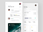 Activity feed & Forecast design sport clean simple apple iphone ios mobile app ui ux